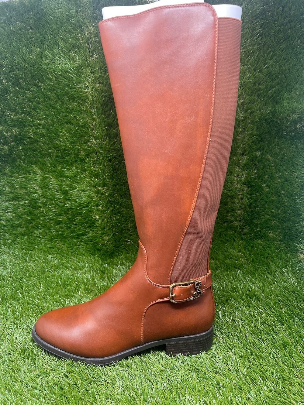 Sam & Libby Women's 9.5M Percy Knee High Riding Hazelnut Boots